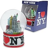 Artisan Owl I Love New York Snow Globe – Statue of Liberty NYC Souvenir, Elegant Home Décor & Collectible Gift for Travelers and NY Enthusiasts