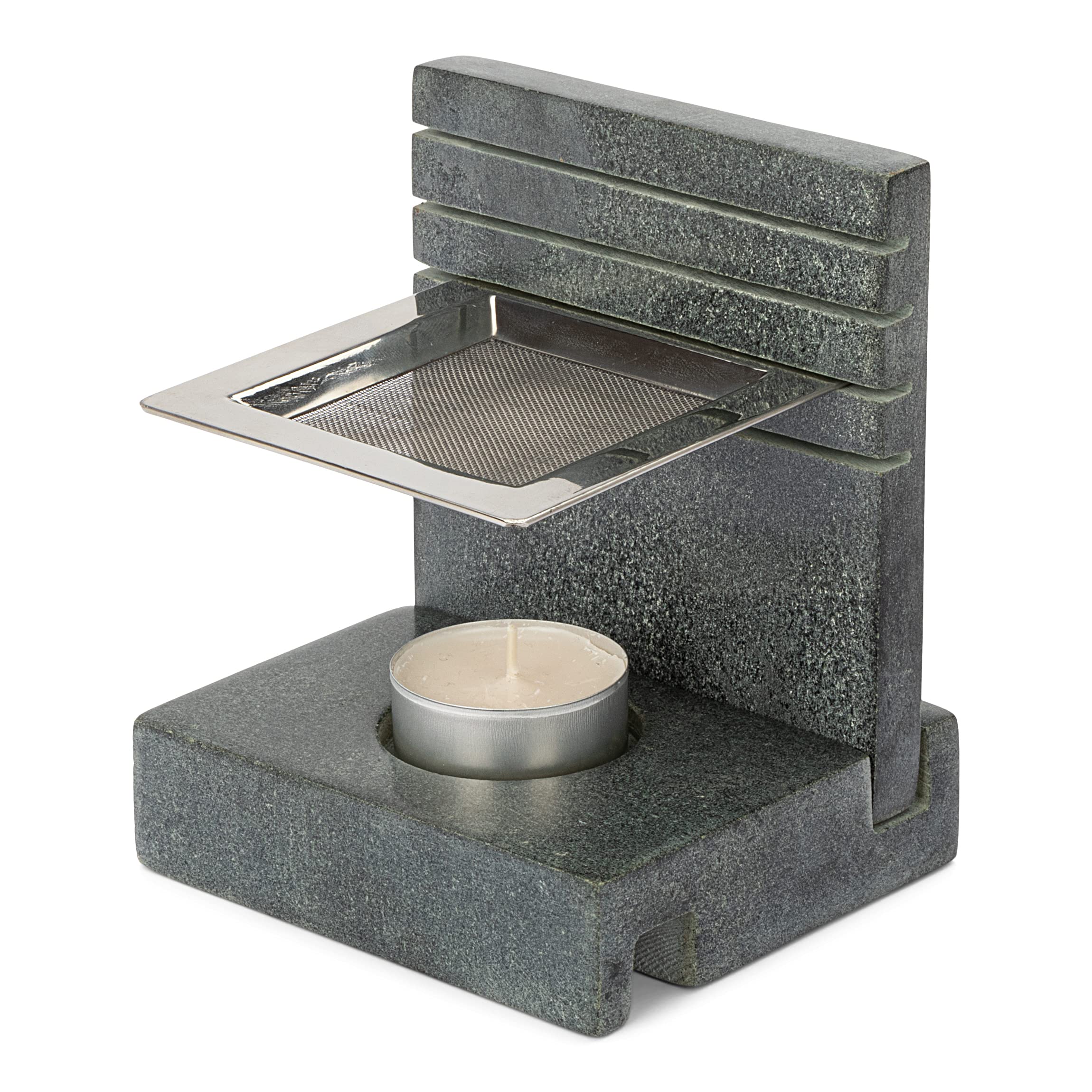 NKlaus incense burner grey incense burner height adjustable screen incense burner 40119