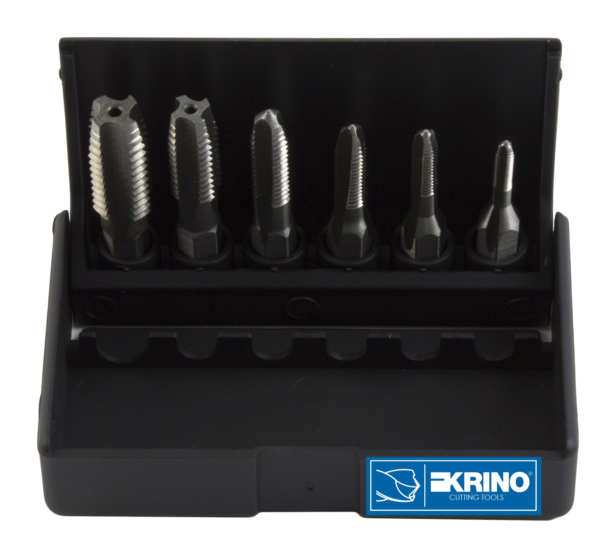 KRINO 19020210 Male 1/4 HSS with Hexagon Shank for Steel and Metals, Set of 6
