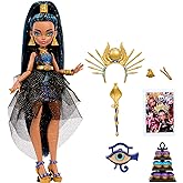 Monster High Monster Ball Doll, Cleo De Nile in Party Dress with Themed Accessories Including Scepter &amp; Cupcakes