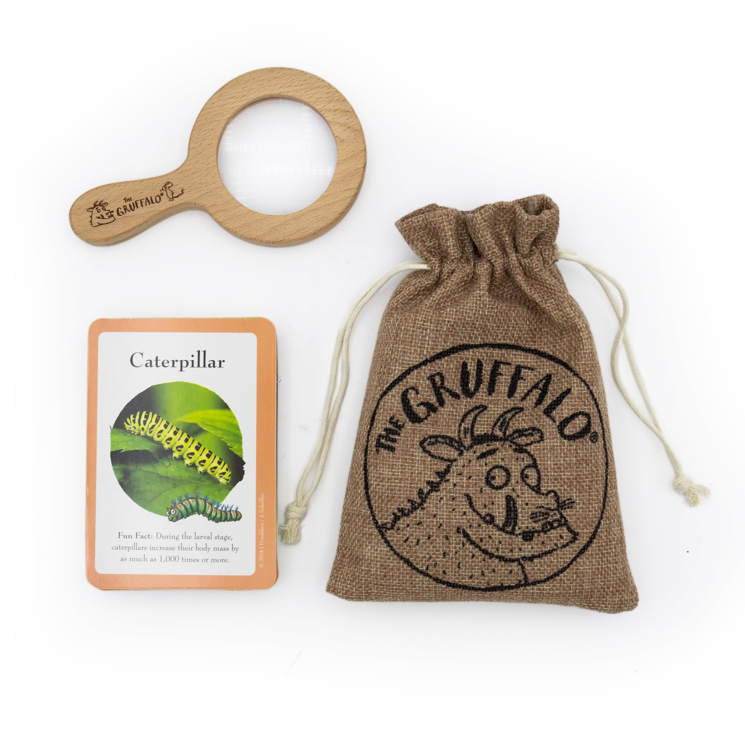 The Gruffalo Bug Spotter Activity Set | Magnifying Glass & 16 Double-Sided Bug Cards | Outdoor Nature Exploration for Kids | Official Licensed Gift