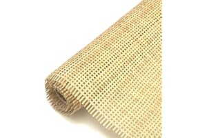 SINNSIDELIN Cane Webbing,14" Width Rattan Webbing Roll 3.3Ft Natural Caning Kit Material for Cabinet,Chair,Home Furnitur