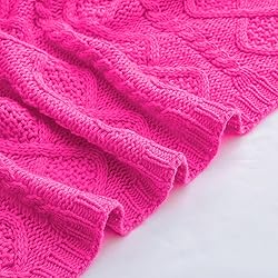 Homiest Cable Knit Throw Blanket and Pillow