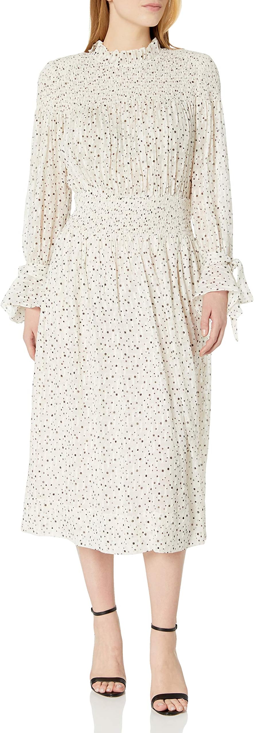 Rebecca Taylor Women's Long Sleeve Star Smock Dress