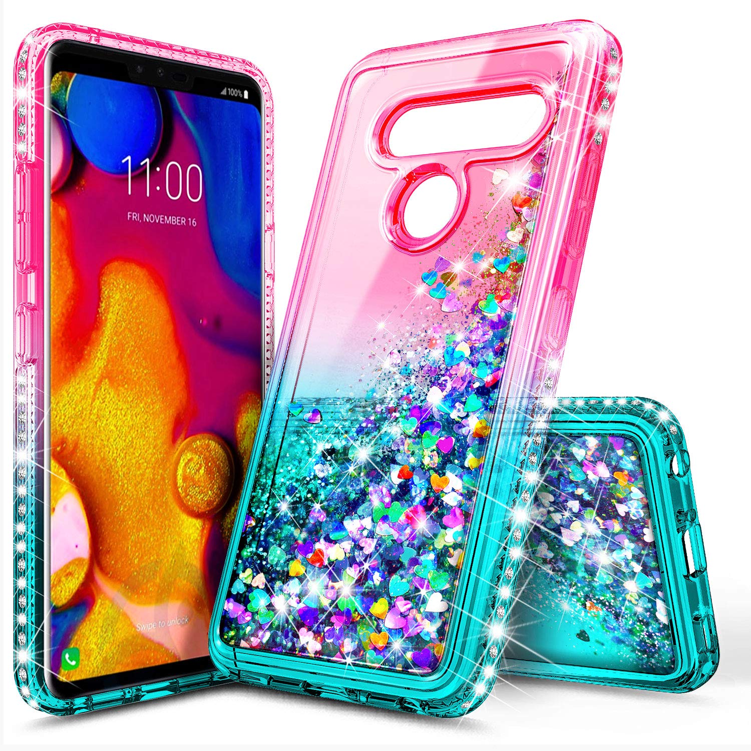 Best lg v30 bling glitter case
