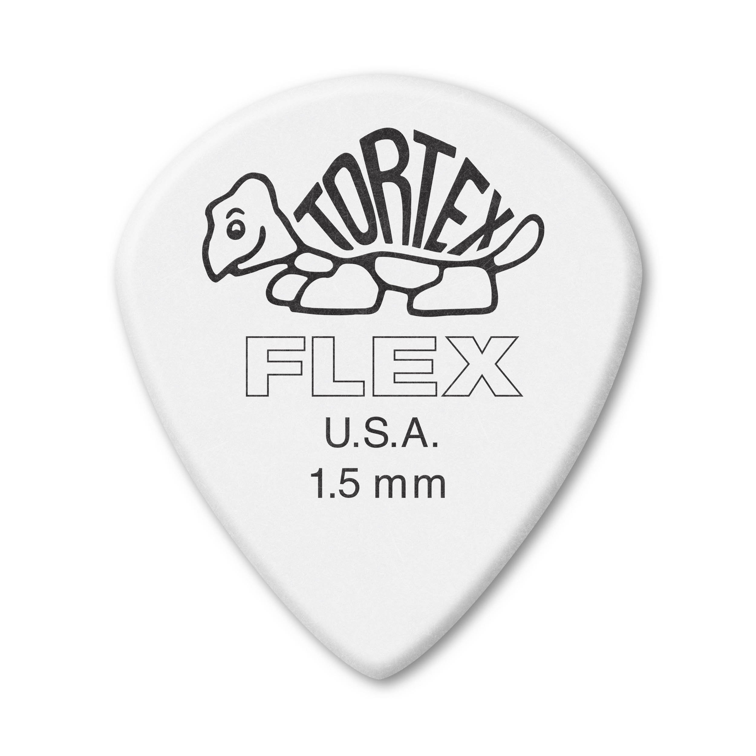 Jim Dunlop 466P1.50 Tortex Flex Jazz III Xl Picks, 1.5 mm, Set of 12 Pieces