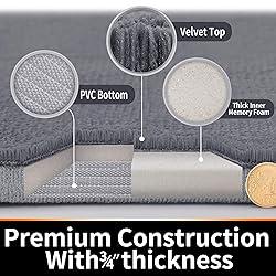 Yimobra Memory Foam Bath Mat Large Size, 31.5 x