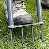 Walensee Lawn Spike Aerator T-Handle Four 3.5-in Spikes 35.5in Grey view 4