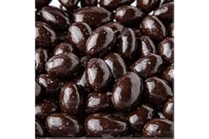 SUNNY ISLAND Dark Chocolate Covered Almonds 2-Pound Bag | Bulk Chocolate Covered Nuts | Coated Roasted Almonds for Party Favors, Gifting, Office Candy Jars & Snack Stations