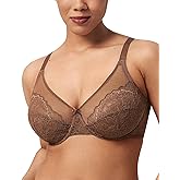 HSIA Minimizer Bras for Women Enchante Full Coverage Underwire Bras Plus Size Lifting Floral Lace Bra for Heavy Breast