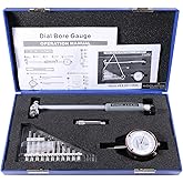 Accusize Industrial Tools 2-6 inch by 0.0001'' Dial Bore Gauge Set, 6'' Stem Length, Ee20-1006