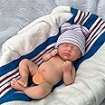Mire & Mire 7 inch Boy Miniature Sleeping Full Silicone Mini Baby Dolls with Feeding Accessory Lifelike Baby Doll Soft Realistic Baby Doll