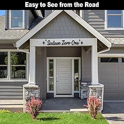 LUCK HOUSE Cursive House Numbers for Outside – 6