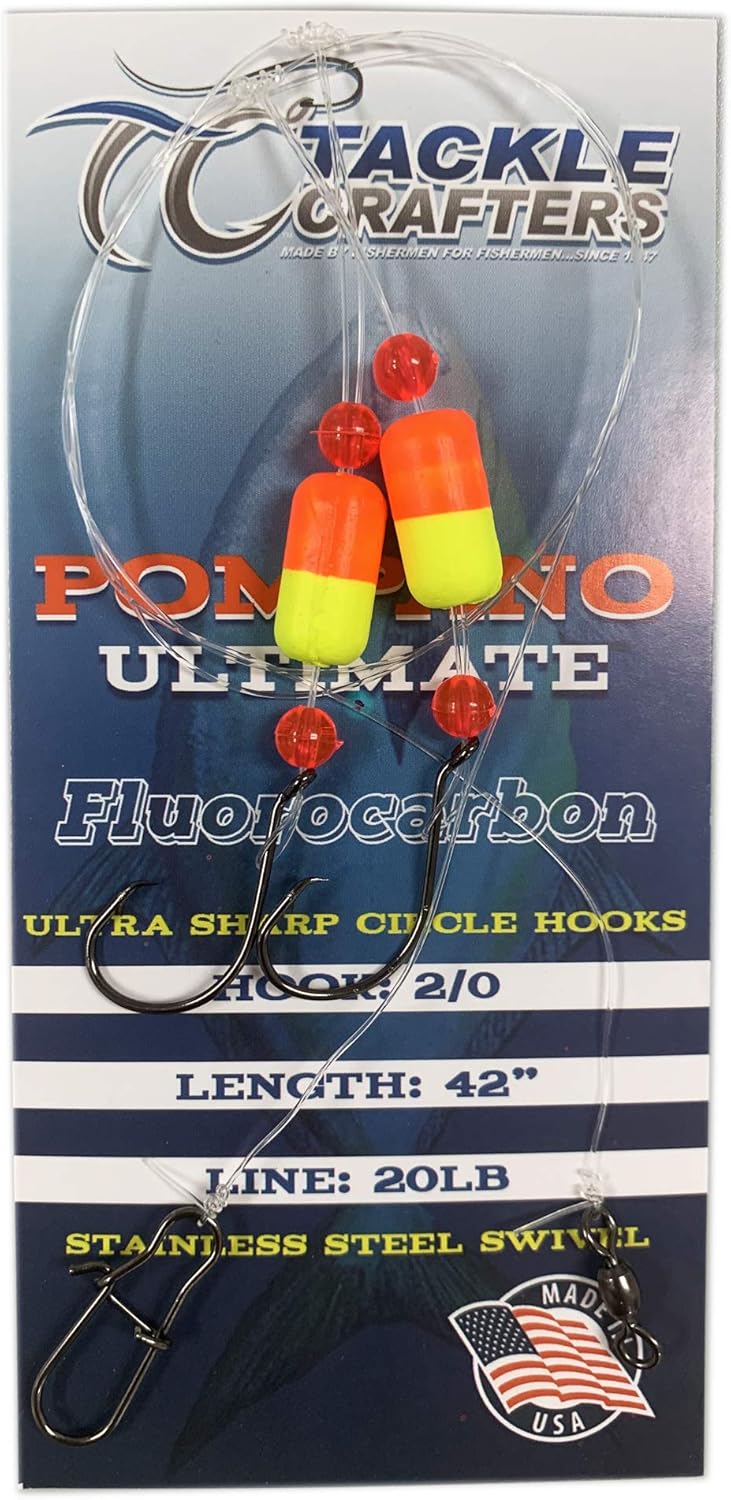 Tackle Crafters Pompano Ultimate Surf Fishing Rig Fluorocarbon Fishing