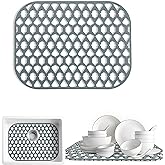 SAMSIER Sink Protectors for Kitchen Sink 13x11 &16x12 &19x14 &21x16 &22x13 &24x13 &26x14 &28x14 &30x16, Large Silicone Sink M