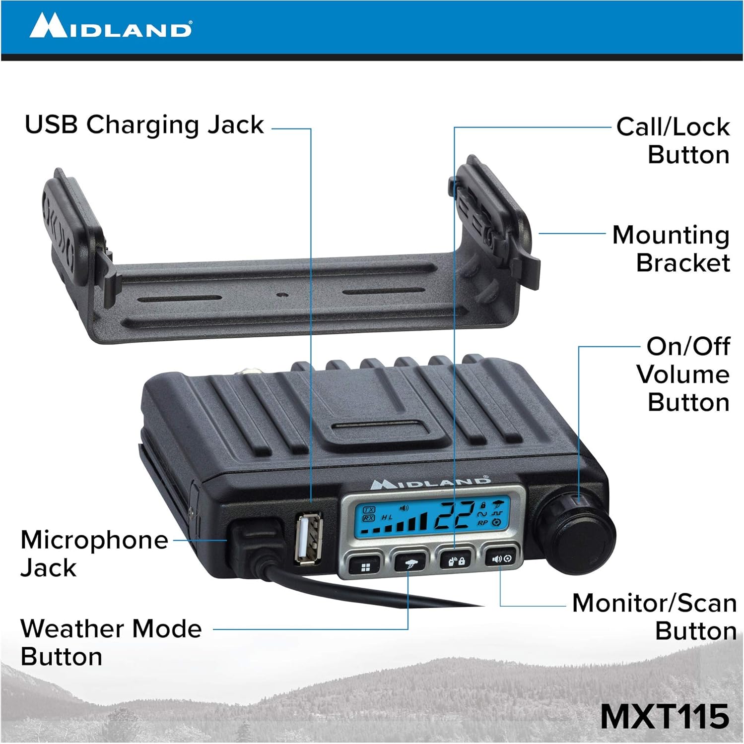 Single Pack Alert & External Mount Antenna NOAA Weather Scan