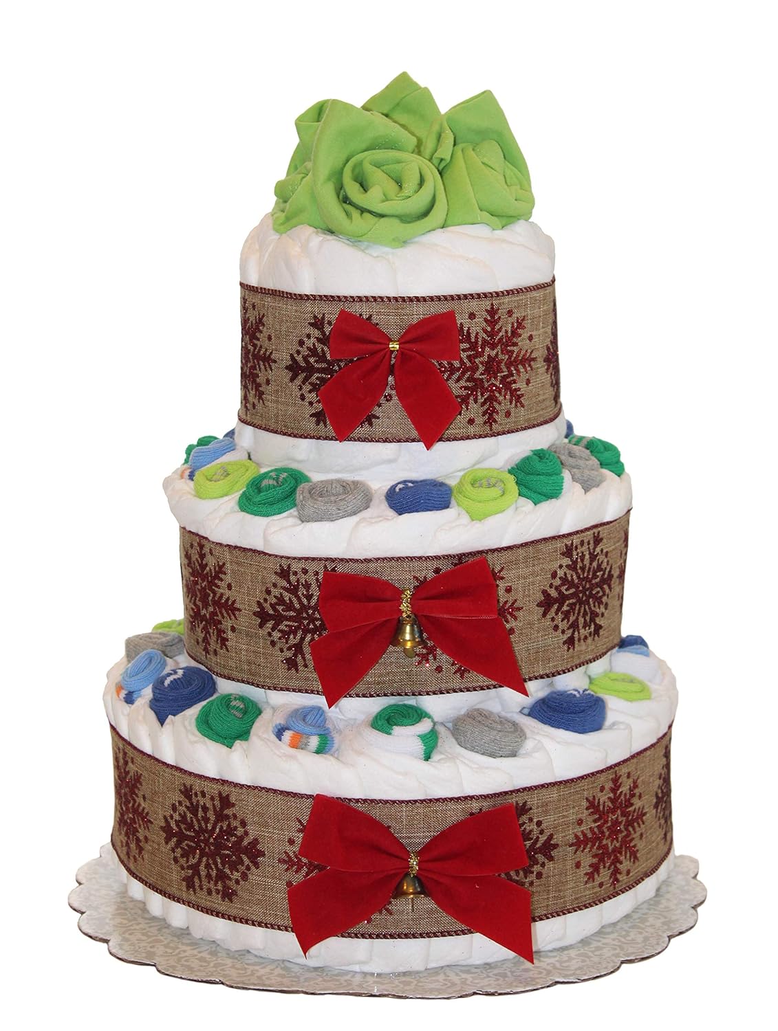 christmas diaper cake