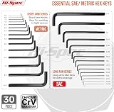 Hi-Spec 30pc Hex Allen Key Folding Set Imperial & Metric view 2