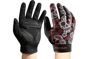 RYMNT Full Fingers Workout Gloves for Women Men-Gym Gloves for Women Weight Lifting, Exercise Crossfit Weightlifting Gloves-Touch Screen-Extra Grip Foam-Padded-Anti-Slip for Fitness,Training,Cycling