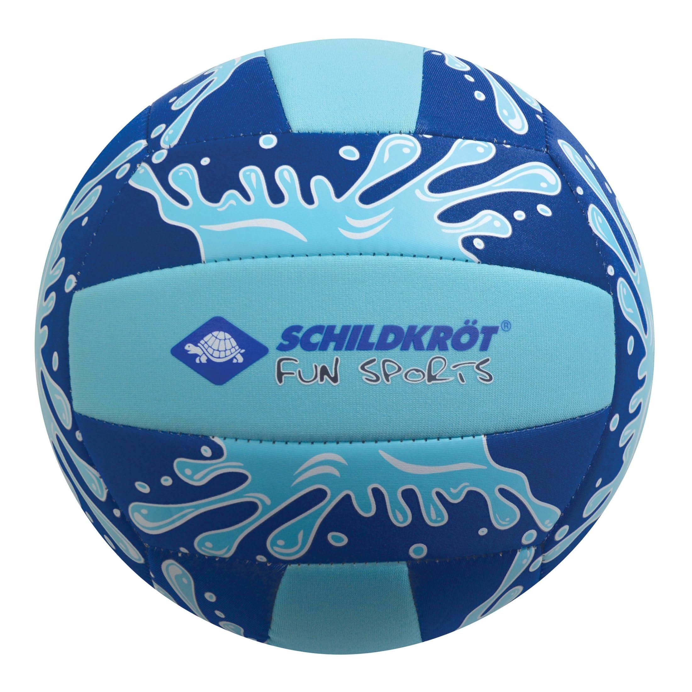 Schildkröt Funsports Neoprene Beach Volleyball, Size 5, Ø 21 cm, Assorted Colors, Non-Slip Textile Surface, Salt Water Resistant, Ideal for Beach & Garden, 970276