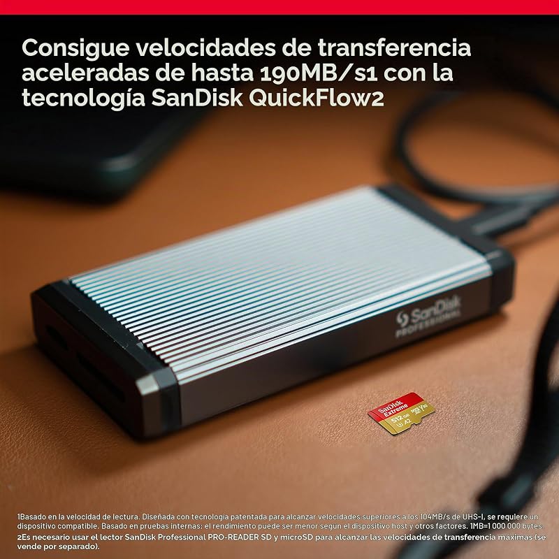 Extreme MicroSDXC 512GB UHS-I A2 V30 Clase 10 con Adaptador SD — foto 4 de 6