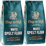 One in a Mill White Spelt Flour | 100% All-Natural Unbleached Pre-sifted Bread Flour for Baking Cakes, Pie Crusts & Artisan D