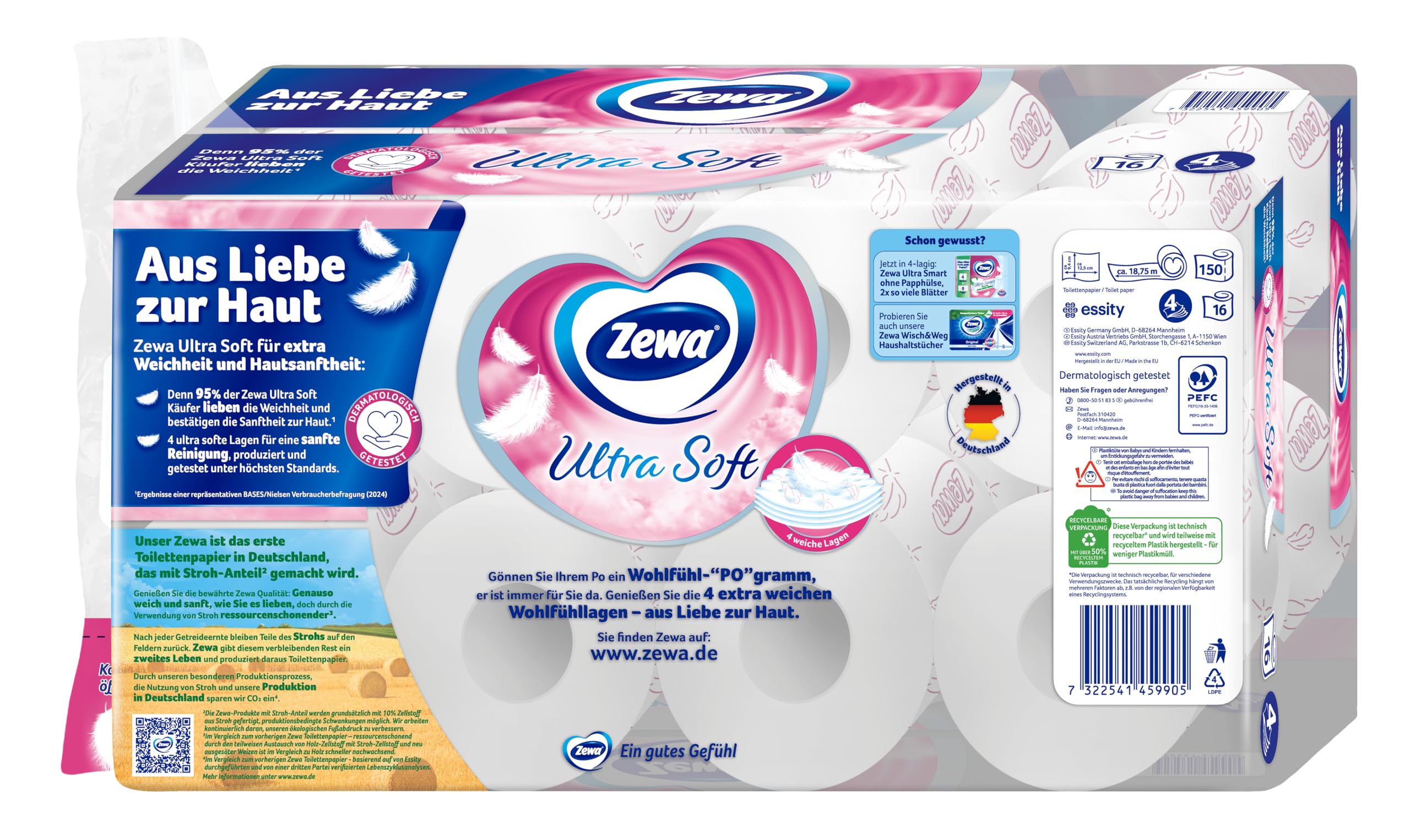 ZEWA Ultra Soft Toilettenpapier 4