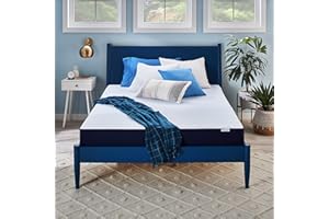 Sleep Innovations Marley 10 Inch Cooling Gel Memory Foam Mattress, Queen Size, Bed in a Box, Medium Firm Support