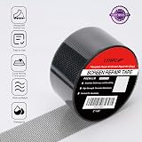 LYNPO Fiberglass Window Screen Repair Tape - Waterproof Mesh Patch 2"x80" Grey view 3