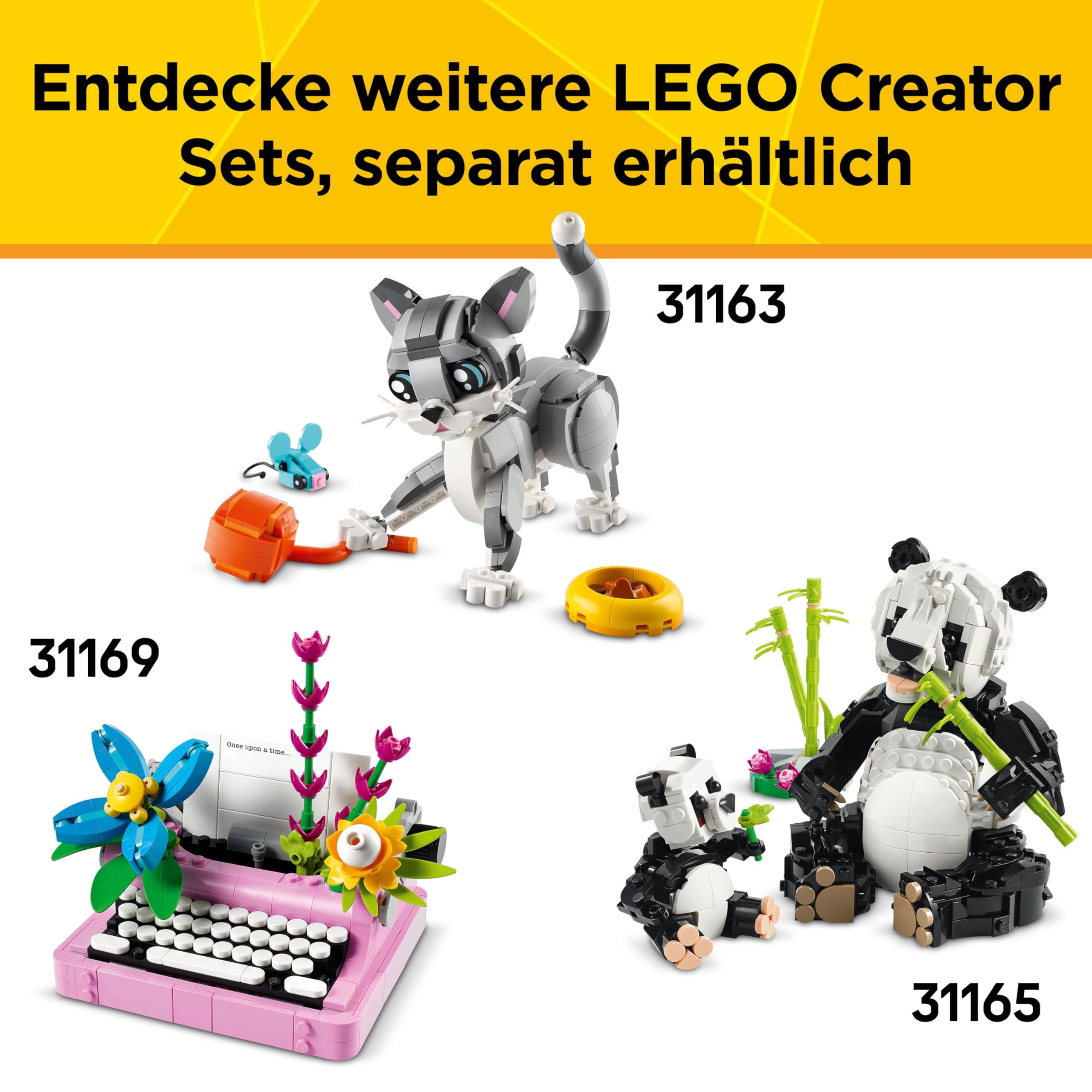 LEGO Creator 3in1 Häschen - Spielzeug mit Tierfigur, die Sich in EIN Lama oder eine Robbe verwandeln lässt - Kreative Ostergeschenke für Mädchen & Jungen ab 8 Jahren - 31162 7