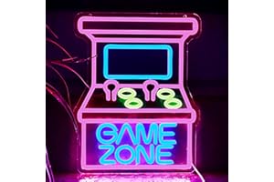 SHINEMYWAY Arcade Machine Neon Sign for Gaming room Decor USB Operated Neon Light Sign for Party Vintage Arcade Neon Sign Dimmable LED Neon Light for Wall Classic Games Neon Sign for Man Cave Wall Art Decoration
