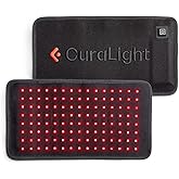 CURALIGHT Red Light Therapy for Body - LED Infrared and Red Light Therapy Belt for Back, Arms and Neck. Pain Reliever Red Light Body Therapy Equipped. Rechargeable with Powerful LEDs - 660nm 850nm.