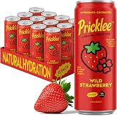 Pricklee - Wild Strawberry - Real Fruit Hydration Drink, 12 Pack | Natural hydration drink from real fruit, no artificial sweeteners; electrolytes &amp; antioxidants, non-carbonated, caffeine-free
