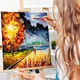 Koncci Canvas for Painting Set of 10 20x20cm 20x25cm A4 Cotton Acid-Free view 7