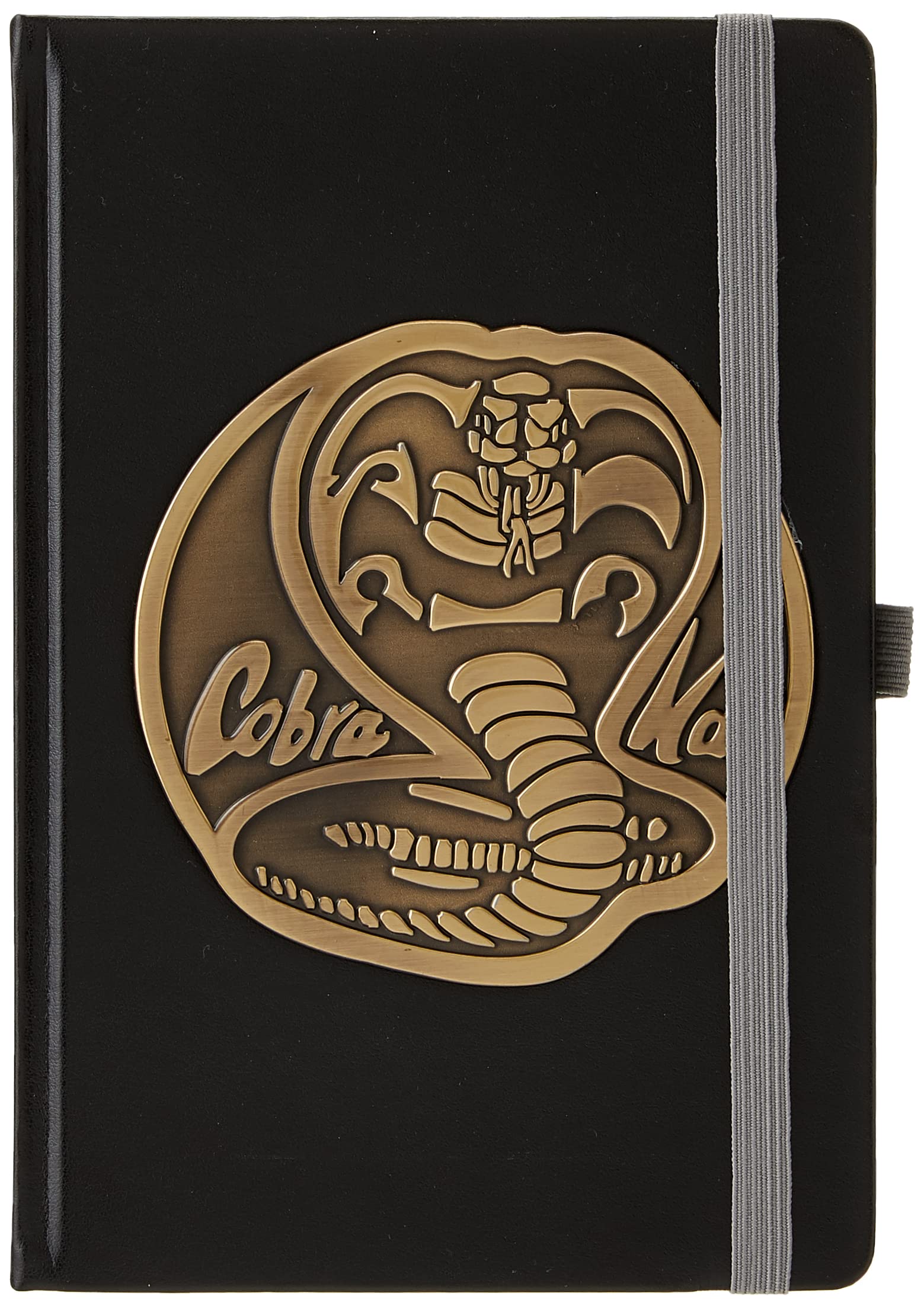 Cobra Kai A5 Faux Leather Notebook - Elegant Metal Badge Design - Essential for Fans and Note-Takers, Durable Construction - Officially Licensed Merchandise