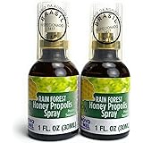 Brazilian Green Bee Propolis and Rain Forest Honey Oral Spray, 2 Bottle Pack