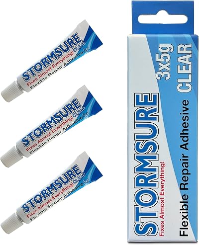 Stormsure Flexible Repair Adhesive Multi-Pack 3x5g Clear Tubes