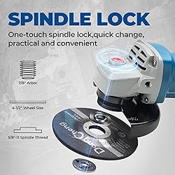 DongCheng Angle Grinder 4-1/2 inch 6.7-Amp Paddle