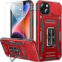 Goodon for iPhone 14 Plus Case with Sliding Camera