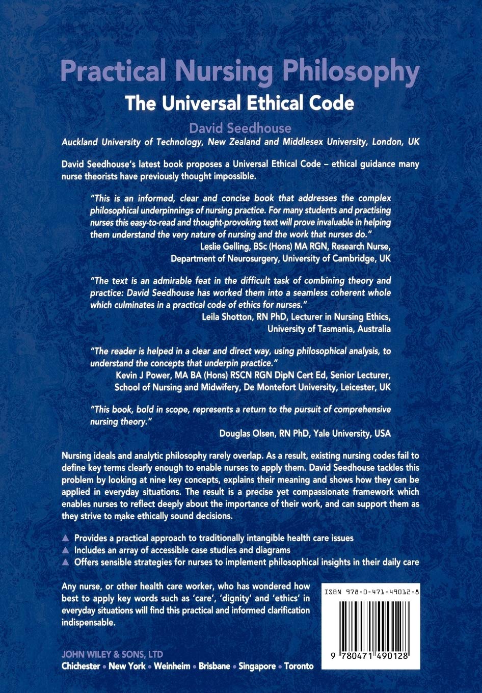 Practical Nursing Philosophy The Universal Ethical Code Seedhouse David Amazon De Bucher