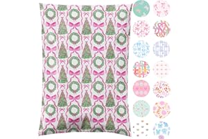 PRETTY PACKAGE STORE 10x13 Designer Poly Mailer 100 Pack Heavy Duty Waterproof Self Seal Shipping Bags for Small Business Large Mailing Envelopes Bulk Tear Resistant Packaging Coquette Christmas Holiday Bows