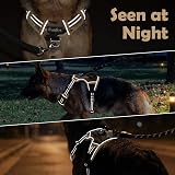 Funfox Dog Harness Medium No Pull Front Clip Reflective Camouflage Brown view 8