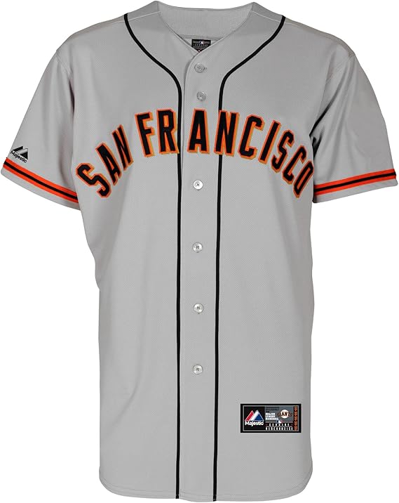 MLB San Francisco Giants Away Replica Jersey, Gray, Medium