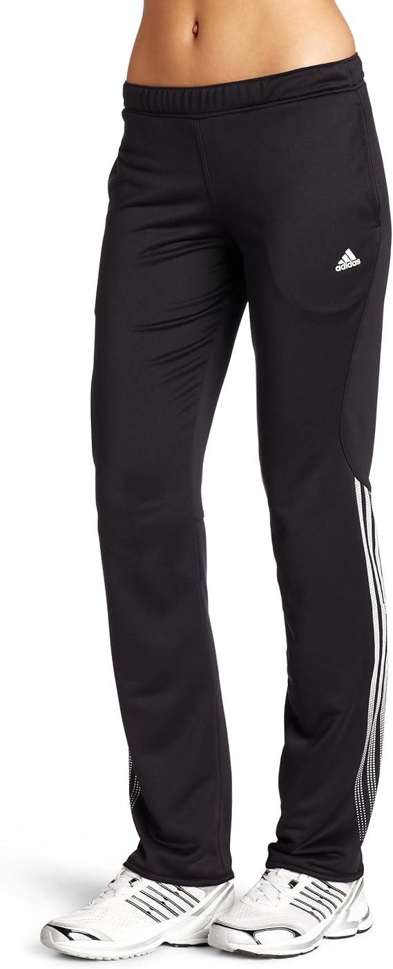 Amazon.com: adidas Women's Response Warm-Up Pant, Black/White, Large: Clothing