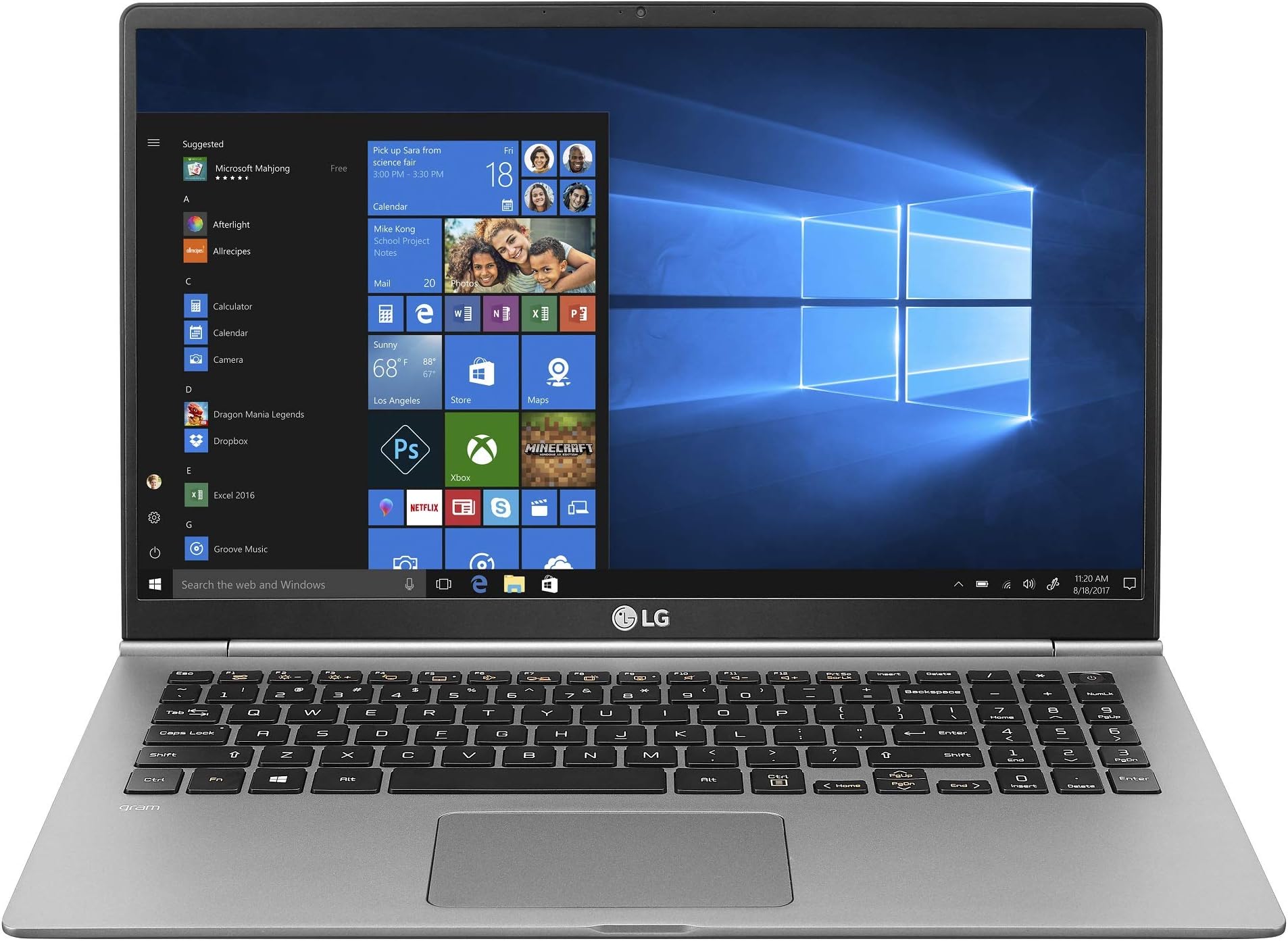 LG Gram 15Z990 2019 15.6-inch Laptop (Core i5-8265U/8GB/256GB SSD/Windows 10 64-bit/Intel UHD 620 Graphics), Dark Silver