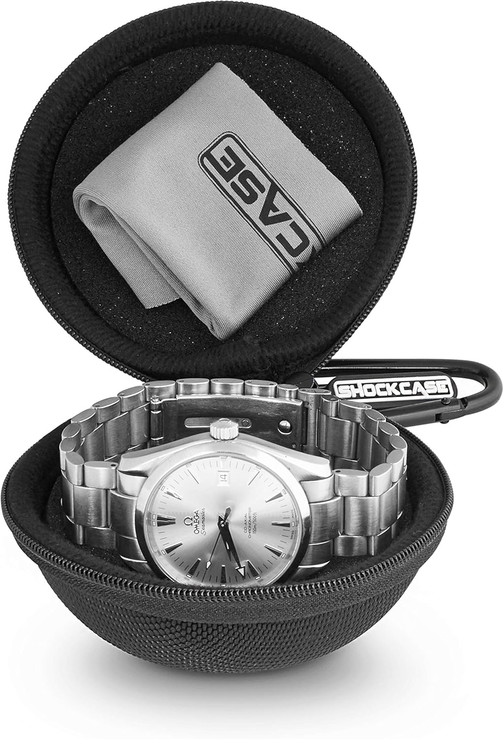 Travel Watch Case Single Watch Box w/ Zipper for Proper Watch Storage