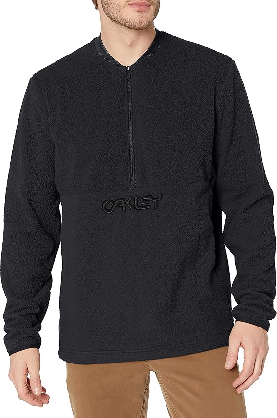 mens fluffy half zip fleece