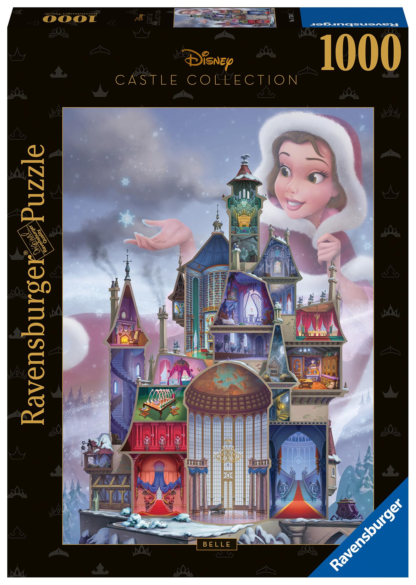 Ravensburger Disney Belle Castles -1000 Piece Jigsaw Puzzle for Adults and Kids Age 12 Years Up