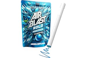 Quit-IT, Breathing air Exercise Support Tool - Calm, Peaceful, Focus Support to Hold, Feel and Fidget Hands and Help Replace Unhealthy routines - AIRBLAST Menthol Flavor