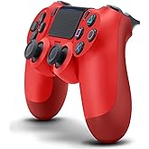 DualShock 4 Wireless Controller for PlayStation 4 - Magma Red (Renewed)